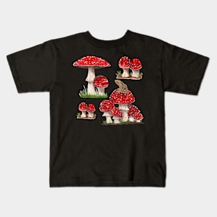 Amanitas and Spring Peeper Kids T-Shirt